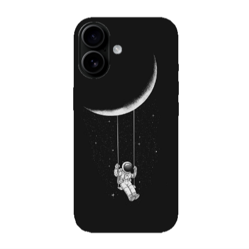 Apple Iphone 16 plus Swing on the moon Transparent Silicone TPU Θήκη