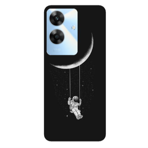 Realme Note 60 Swing on the moon Transparent Silicone TPU Θήκη