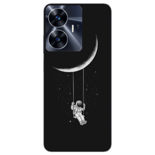 Realme Note 50 Swing on the moon Transparent Silicone TPU Θήκη