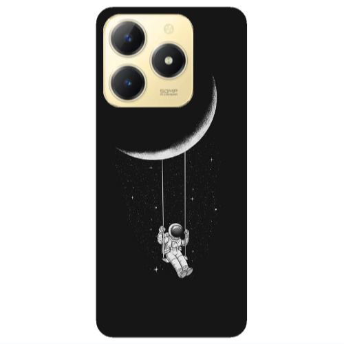 Realme C61 Swing on the moon Transparent Silicone TPU Θήκη