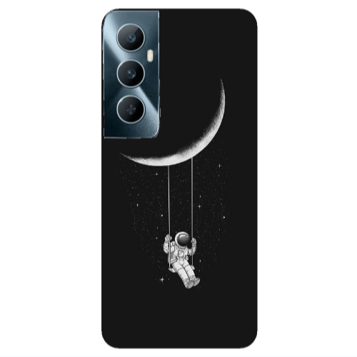 Realme C65 Swing on the moon Transparent Silicone TPU Θήκη