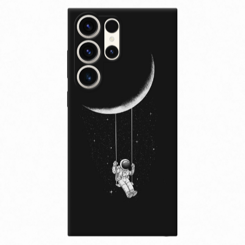 Samsung S25 Ultra Swing on the moon Transparent Silicone TPU Θήκη