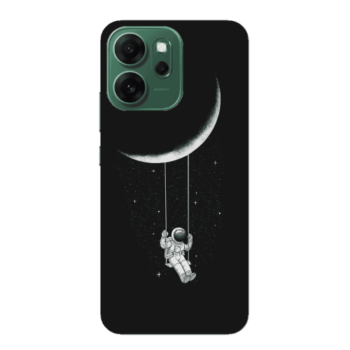 Oppo 14 F Swing on the moon Transparent Silicone TPU Θήκη