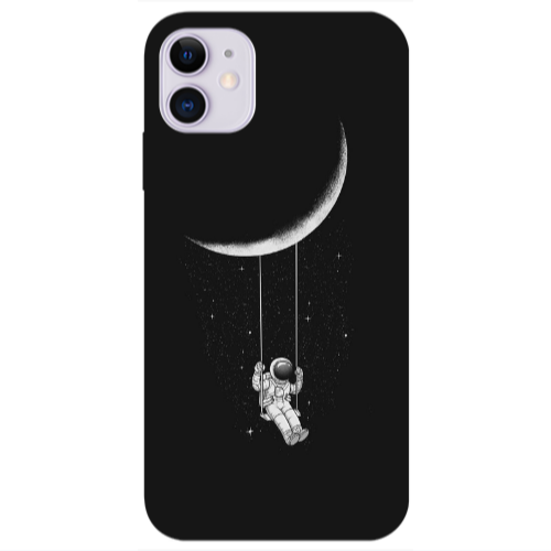 Apple iPhone 11  Swing on the moon Transparent Silicone TPU Θήκη