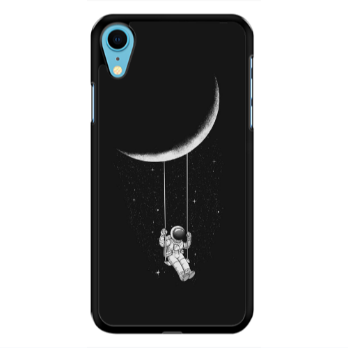 Apple iPhone Xr Swing on the moon Black Glossy Θήκη
