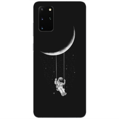 Samsung S20 Plus Swing on the moon Transparent Silicone TPU Θήκη
