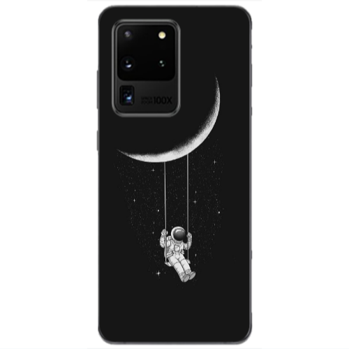 Samsung S20 Ultra Swing on the moon Transparent Silicone TPU Θήκη