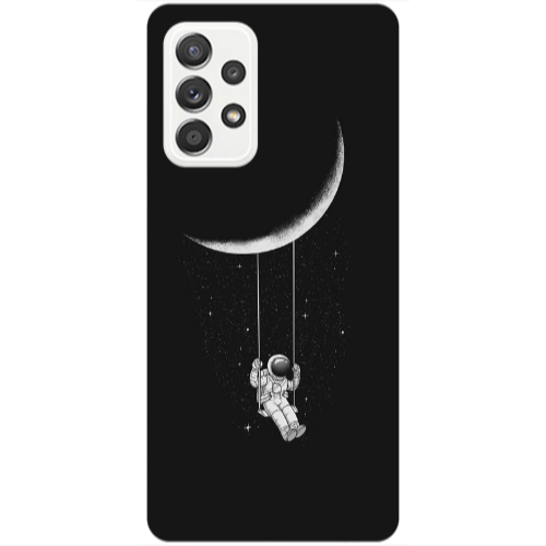Samsung A53 Swing on the moon Transparent Silicone TPU Θήκη