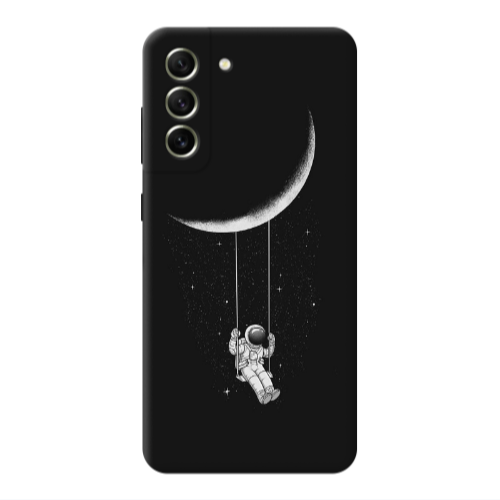 Samsung S22 Swing on the moon Transparent Silicone TPU Θήκη