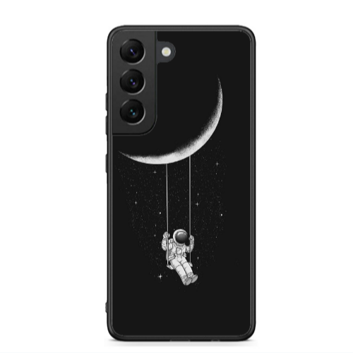 Samsung S22 Swing on the moon Black Glossy Θήκη
