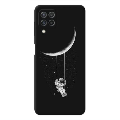 Samsung A22 4G Swing on the moon Transparent Silicone TPU Θήκη