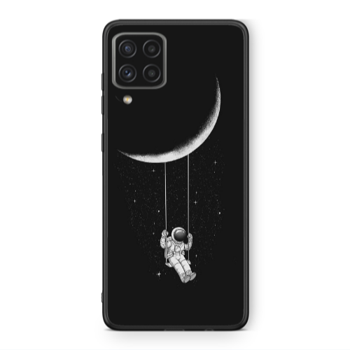 Samsung A22 4G Swing on the moon Black Glossy Θήκη