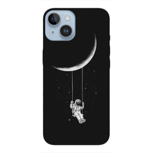 Apple iPhone 14  Swing on the moon Transparent Silicone TPU Θήκη