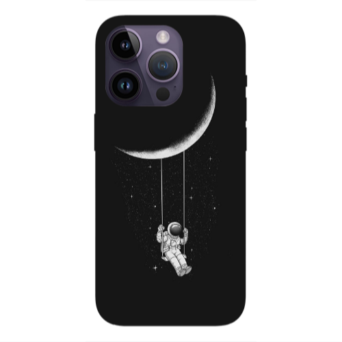 Apple iPhone 14 Pro  Swing on the moon Transparent Silicone TPU Θήκη