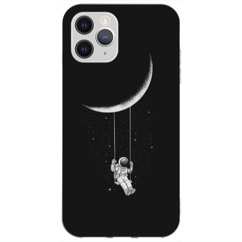 Apple iPhone 13 Pro Swing on the moon Transparent Silicone TPU Θήκη