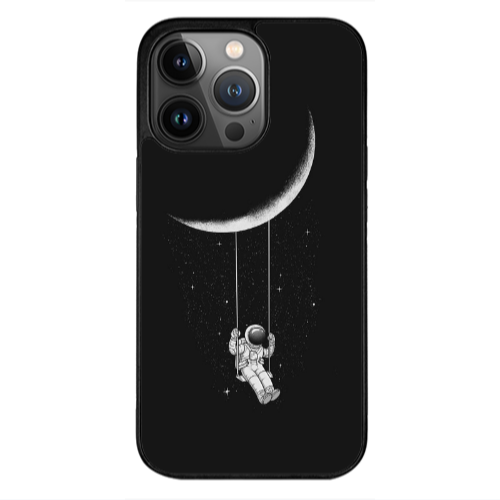 Apple iPhone 13 Pro Swing on the moon Black Glossy Θήκη