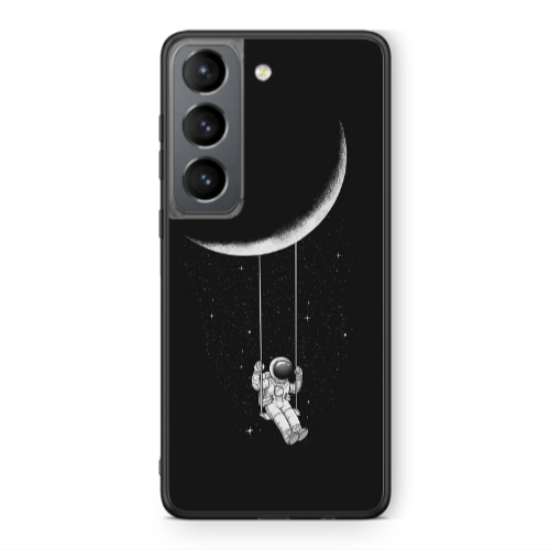 Samsung S21 PLUS Swing on the moon Black Glossy Θήκη