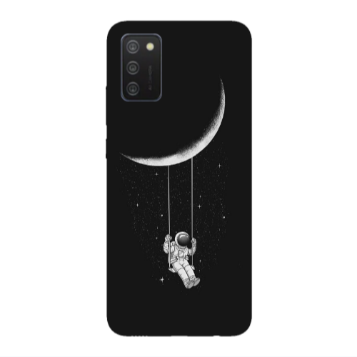 Samsung A03S Swing on the moon Transparent Silicone TPU Θήκη