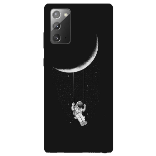Samsung Note 20 Swing on the moon Transparent Silicone TPU Θήκη