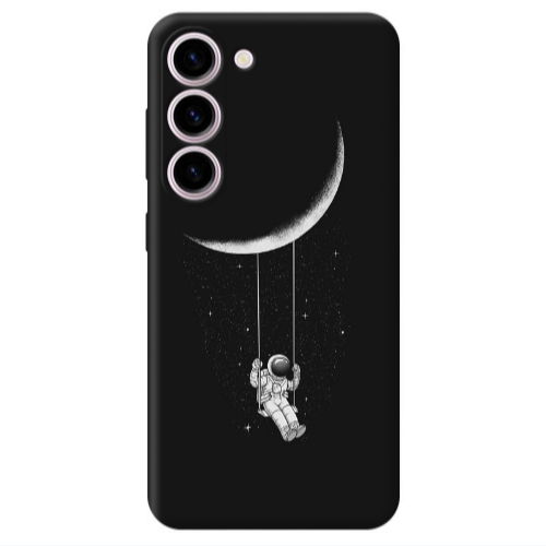 Samsung S23 Plus Swing on the moon Transparent Silicone TPU Θήκη