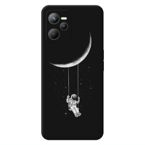 Realme C35 Swing on the moon Transparent Silicone TPU Θήκη