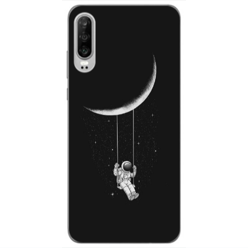 Huawei P30 Swing on the moon Transparent Silicone TPU Θήκη