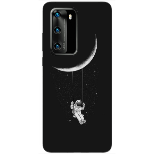 Huawei P40 Swing on the moon Transparent Silicone TPU Θήκη