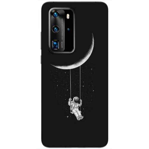 Huawei P40 Pro Swing on the moon Transparent Silicone TPU Θήκη