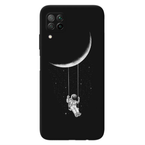 Huawei P40 Lite Swing on the moon Transparent Silicone TPU Θήκη