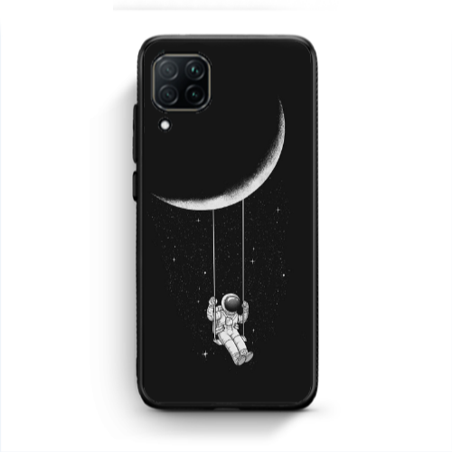 Huawei P40 Lite Swing on the moon Black Glossy Θήκη
