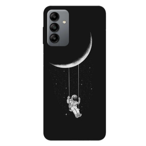 Samsung A13 5G Swing on the moon Transparent Silicone TPU Θήκη