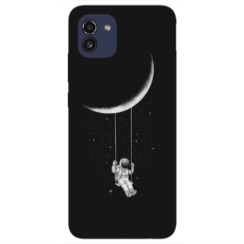 Samsung A03 Swing on the moon Transparent Silicone TPU Θήκη
