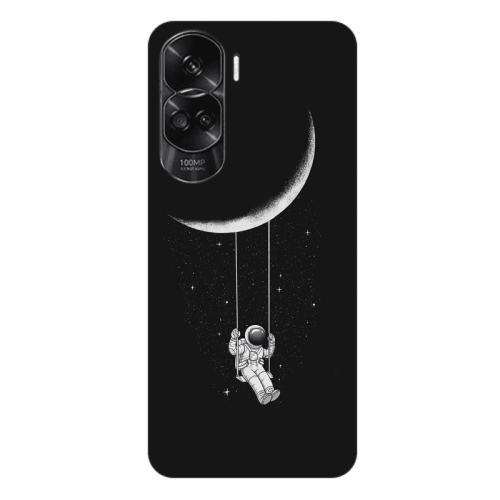 Honor 90 Lite 5G Swing on the moon Transparent Silicone TPU Θήκη