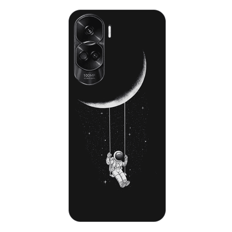 Honor 90 Lite 5G Swing on the moon Transparent Silicone TPU Θήκη