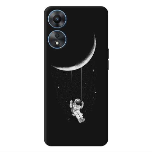Oppo A 98 Swing on the moon Transparent Silicone TPU Θήκη