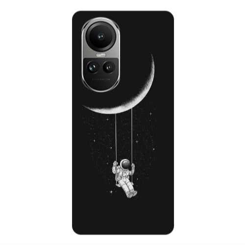 Oppo Reno10 5G Swing on the moon Transparent Silicone TPU Θήκη