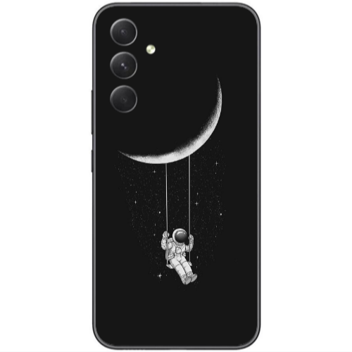 Samsung Galaxy A25 Swing on the moon Transparent Silicone TPU Θήκη