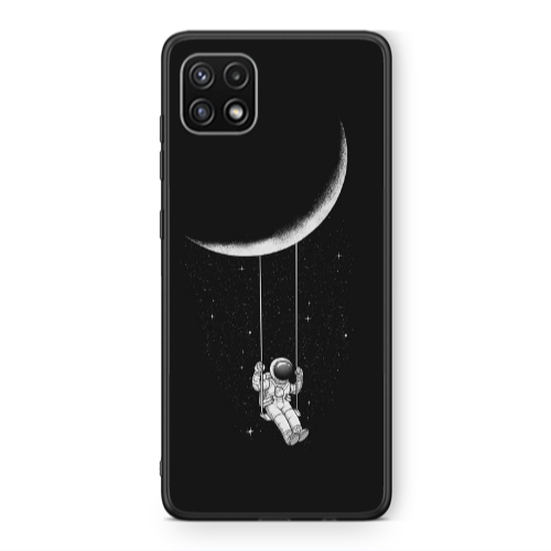 Samsung A22 5G Swing on the moon Black Glossy Θήκη