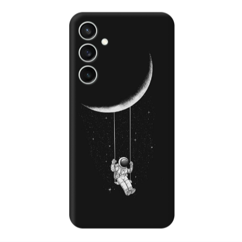 Samsung S24 FE Swing on the moon Transparent Silicone TPU Θήκη