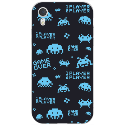Apple iPhone Xr Game over Transparent Silicone TPU Θήκη