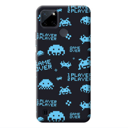 Realme C25Y Game over Transparent Silicone TPU Θήκη