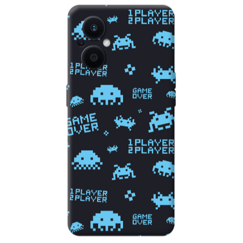Oppo Reno 7 Lite Game over Transparent Silicone TPU Θήκη