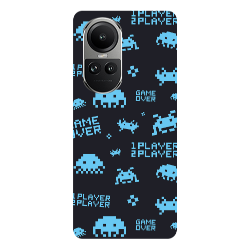 Oppo Reno10 5G Game over Transparent Silicone TPU Θήκη