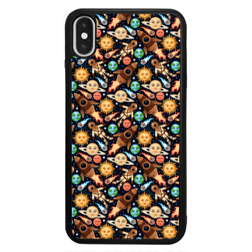 Apple iPhone Xs Max Rockets Black Glossy Θήκη