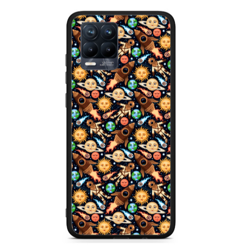 Realme 8  Rockets Black Glossy Θήκη