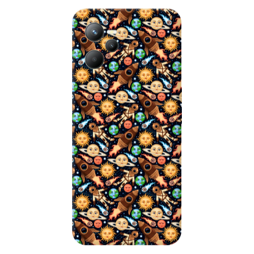 Realme C35 Rockets Transparent Silicone TPU Θήκη