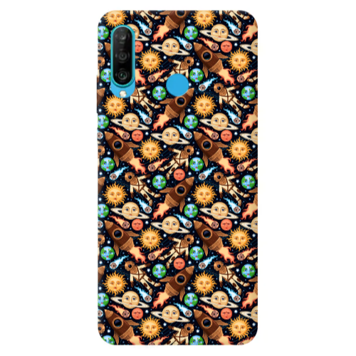 Huawei P30 Lite Rockets Transparent Silicone TPU Θήκη