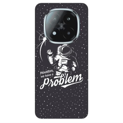 Xiaomi Redmi Note 14 Pro + 5g Houston We Have A Problem Transparent Silicone TPU Θήκη