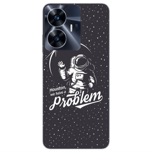 Realme Note 50 Houston We Have A Problem Transparent Silicone TPU Θήκη