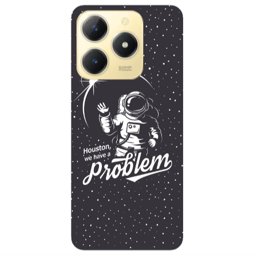 Realme C61 Houston We Have A Problem Transparent Silicone TPU Θήκη